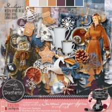 Скрап-набор "Зимний ретро-фрэш"