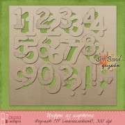 Цифры из картона