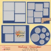 Шаблоны "Джинсовые мультирамки"