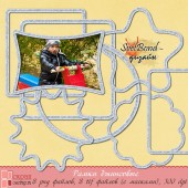 Джинсовые рамки с отстрочкой