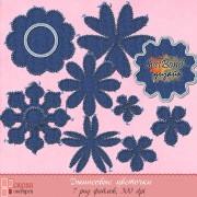 Джинсовые цветочки