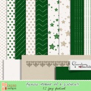 Бумага и веллум (калька) "Новый год в зелёном!" Бумага и веллум (калька) "Новый год в зелёном!"