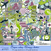 Скрап-набор "Вокруг света" Скрап-набор "Вокруг света"