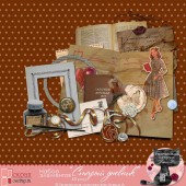 Набор элементов "Старый дневник"