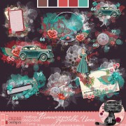 Набор оверлеев "Винтажные зарисовки. Июнь"