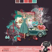 Набор элементов "Винтажные зарисовки. Июнь"